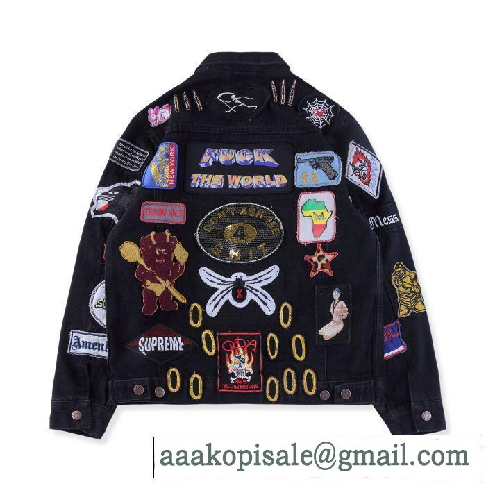 デニムジャケット シュプリーム SUPREME 2018人気の主流アイテム Supreme PATCHES DENIM TRUCKER JACKET