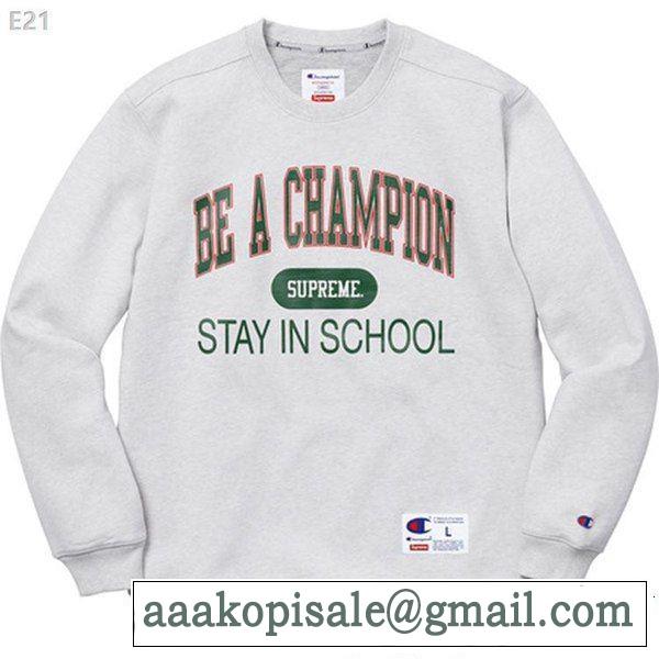 SUPREME シュプリーム 秋の定番 多色可選 SUPREME x CHAMPION 18ss STAY IN SCHOOL 2018年秋冬シーズン