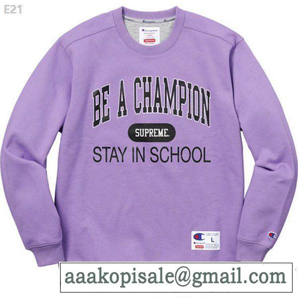 SUPREME シュプリーム 秋の定番 多色可選 SUPREME x CHAMPION 18ss STAY IN SCHOOL 2018年秋冬シーズン