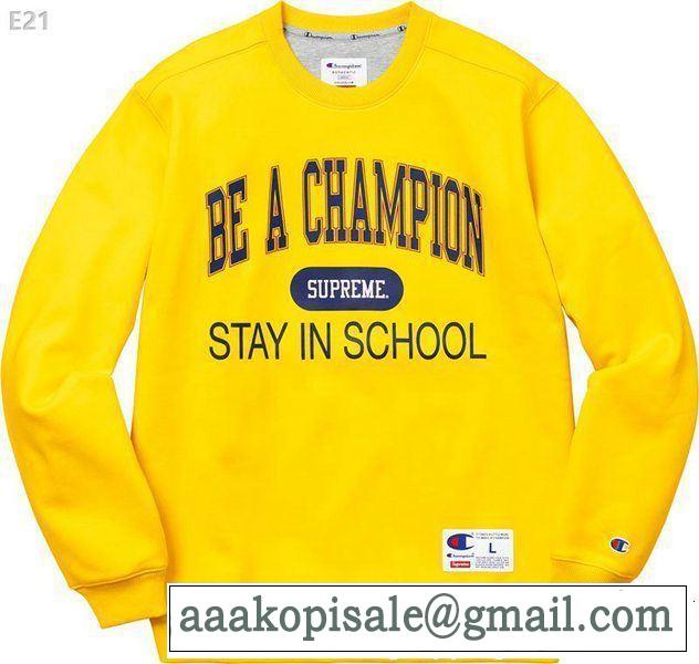 SUPREME シュプリーム 秋の定番 多色可選 SUPREME x CHAMPION 18ss STAY IN SCHOOL 2018年秋冬シーズン