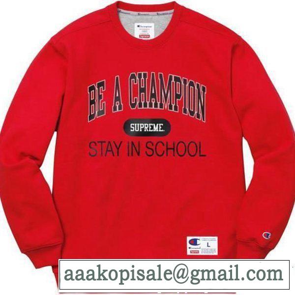 SUPREME シュプリーム 秋の定番 多色可選 SUPREME x CHAMPION 18ss STAY IN SCHOOL 2018年秋冬シーズン