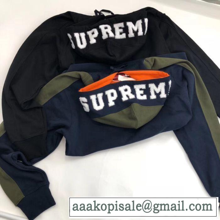 2018年秋冬入荷 SUPREME シュプリーム 秋の定番 2色可選 Supreme 18FW Paneled Hooded Sweatshirt