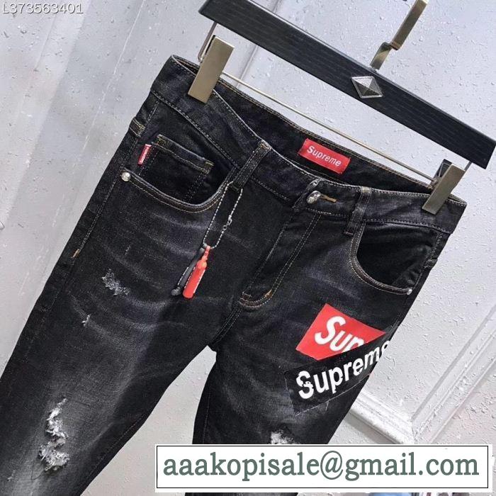 流行の注目ブランド 期間限定セール ファッションの最先端！ SUPREME シュプリーム デニムパンツ