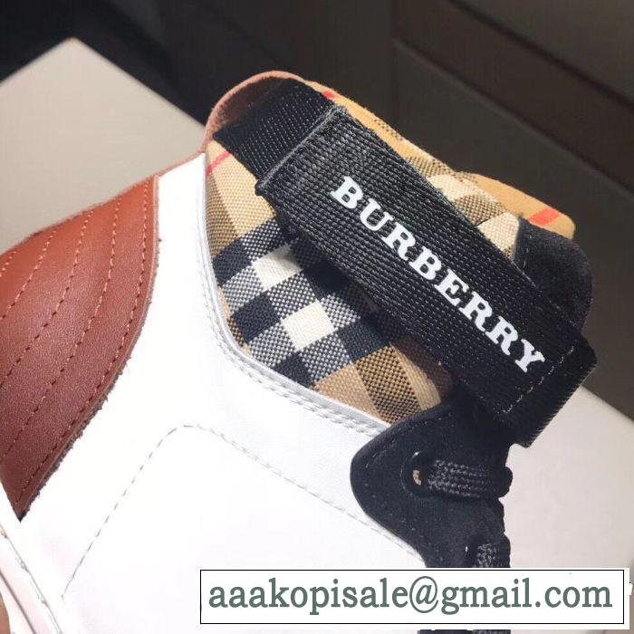 最新版おすすめ商品 ハイトップシューズ バーバリー 本当のオシャレアイテム BURBERRY 新入荷アイテムの通販