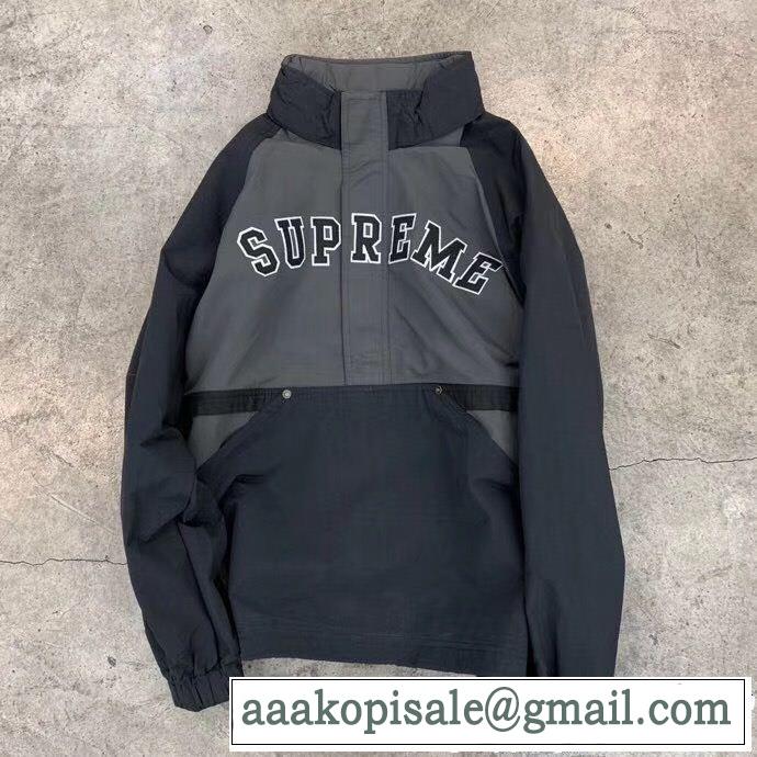 夏のフレッシュな気分に シュプリームSUPREME2019即旬な装いに  2色可選 プルオーバーパーカー 大人可愛いスタイル