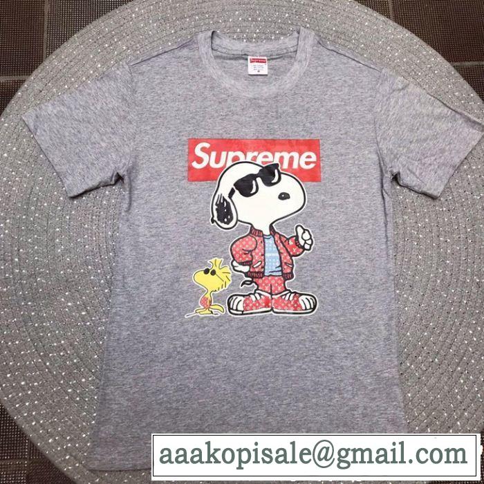 SUPREME 半袖Tシャツ 3色可選 2019夏ファション新品 カジュアルを一歩大人に シュプリーム