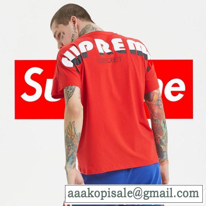 春夏の流行り2019新品 クールな印象を引き立て シュプリーム SUPREME 半袖Tシャツ 3色可選