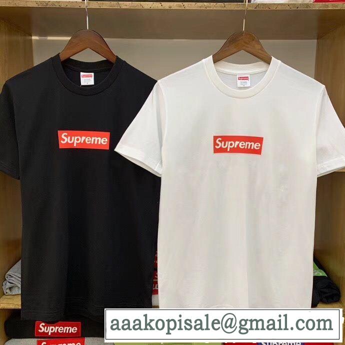 シュプリーム SUPREME 半袖Tシャツ 2色可選 2019即旬な装いに カジュアルファッションを楽しもう