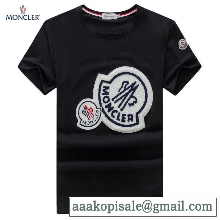 2019SSのトレンド商品 おしゃれデザインも大人気 モンクレール MONCLER Tシャツ/ティーシャツ 3色可選