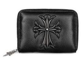 お買い得新品のクロムハーツ 財布 レディース　コインケース　Chrome Hearts　レック エフ ジップ ミニ　ダガー レザー ラウンドファスナー 男女兼用黒ウォレット_クロムハーツ CHROME HEARTS_ブランド コピー 激安(日本最大級)