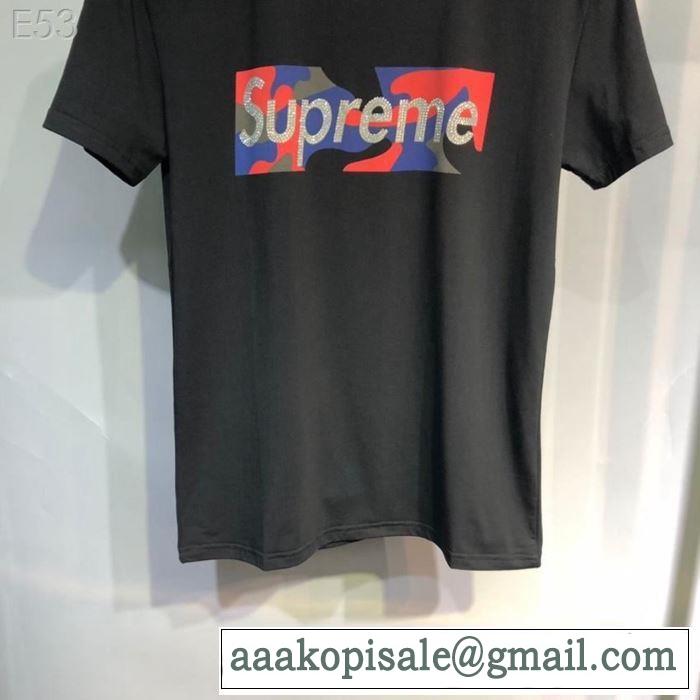 素敵カジュアルの春夏コレクション 2019春夏は人気定番SUPREME  Tシャツ/半袖 2色可選 シュプリーム