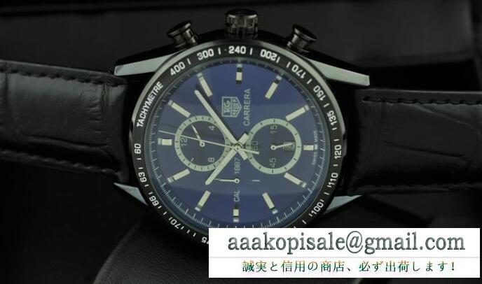 カレラ キャリバー tag heuer スーパーコピー タグホイヤー 人気定番爆買いメンズ 腕時計 黒 デイトが付き文字盤 自動巻き オートマ ウォッチ