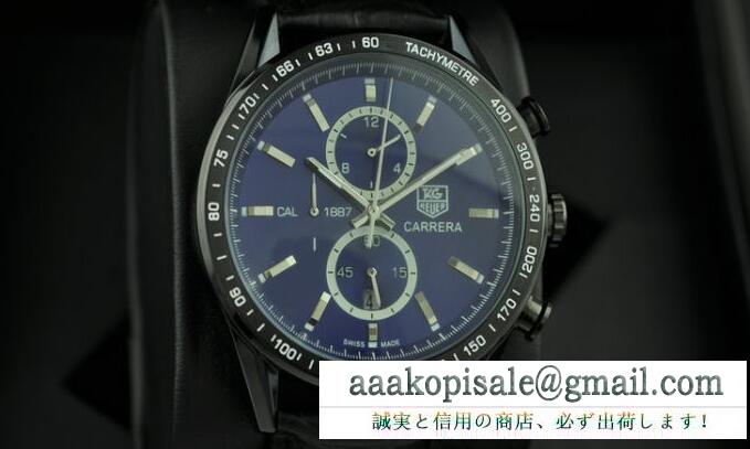 カレラ キャリバー tag heuer スーパーコピー タグホイヤー 人気定番爆買いメンズ 腕時計 黒 デイトが付き文字盤 自動巻き オートマ ウォッチ