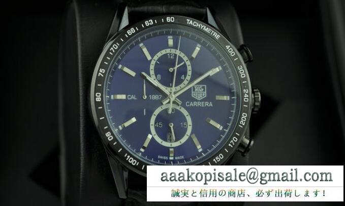 カレラ キャリバー tag heuer スーパーコピー タグホイヤー 人気定番爆買いメンズ 腕時計 黒 デイトが付き文字盤 自動巻き オートマ ウォッチ