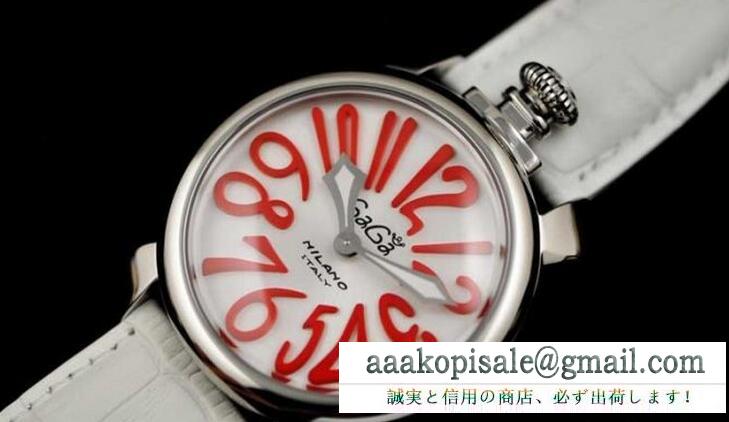 新作モデルガガミラノ コピー 通販 2針 クロノグラフgaga milano コピー腕時計ホワイト