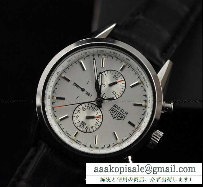 タグホイヤー 時計 メンズ 爆買い格安の自動巻き tag heuer ウォッチ car2110.fc6266 シルバー文字盤 5針 ブラックベルト腕時計