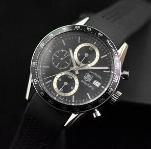 TAG HEUER 黒 メンズ腕時計 100m防水 クロノグラフ CV201AGFC6266 カレラ 自動巻き 超激得大人気なタグホイヤー スーパーコピーウォッチ_タグホイヤー TAG HEUER_ブランド コピー 激安(日本最大級)