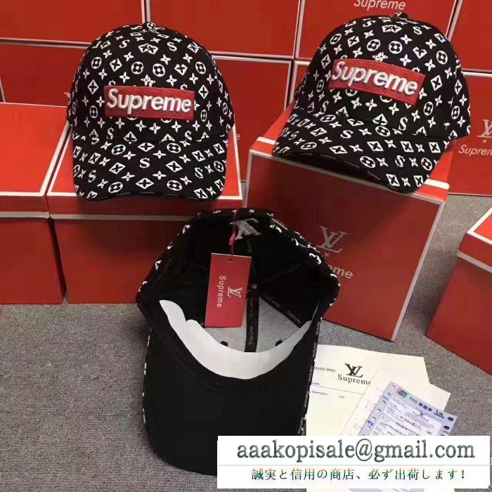 シュプリーム supreme キャップ 4色可選 17ss 抜群の雰囲気が作れる!