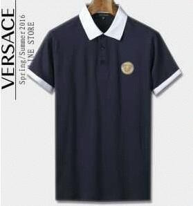 人気セール格安の4色選択可能の男性夏半袖Tシャツ服 VERSACE ヴェルサーチ ポロシャツ_ヴェルサーチ VERSACE_ブランド コピー 激安(日本最大級)