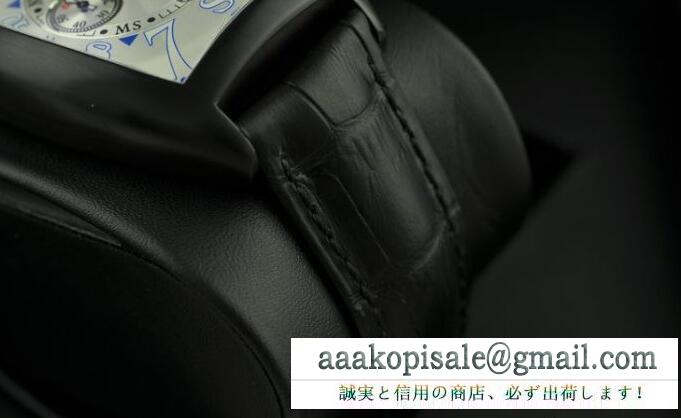 2017最新入荷のクロコ クロノ 8880cc フランクミュラー 時計 メンズ franck muller 自動巻き 数字表示 黒ベルトウォッチ