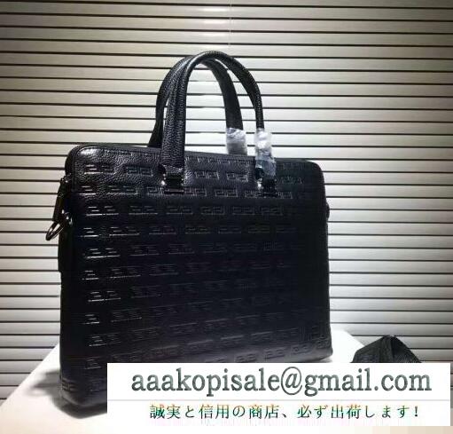多機能VERSACE ヴェルサーチ バッグメンズビジネスバッグ ハンドバッグ ショルダ付き通勤出張