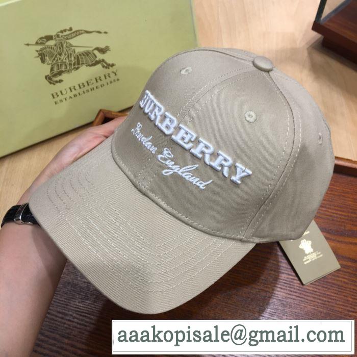 バーバリー BURBERRY ベースボールキャップ 3色可選 【2019年】夏のファッション 春夏らしい爽やかさ