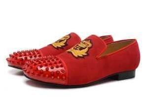 毎年大人気なクリスチャンルブタン 靴 サイズが多選 CHRISTIAN LOUBOUTIN スパイクスダッズ レザー レッド お得限定セール スプーキーシューズ ハイヒールパンプス_クリスチャンルブタン CHRISTIAN LOUBOUTIN_ブランド コピー 激安(日本最大級)