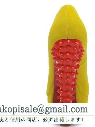レディースルブタン コピー お得大人気なchristian louboutin ポインテッドトゥ パンプス エスカルピック イエロー