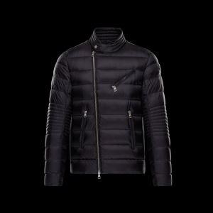 上品モンクレールオーバンメンズダウンジャケットMONCLER AUBIN ダウンアウターブラック