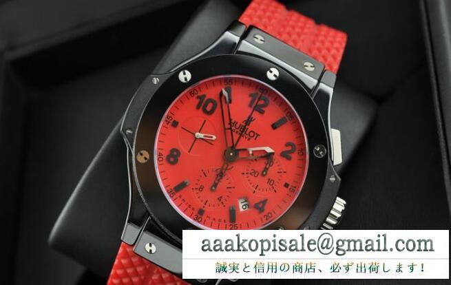  重厚感のあるHUBLOT ウブロ 腕時計 コピー 防水機能も付いて自動巻き 6針 セラミック 44.5MM