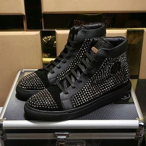 デザイン性の高い フィリッププレイン 2017秋冬季超人気 ハイトップシューズ PHILIPP PLEIN 爆買い得価_フィリッププレイン PHILIPP PLEIN_ブランド コピー 激安(日本最大級)