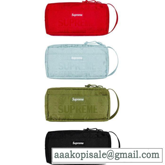 2019春夏は人気定番 SUPREME Organizer Pouch 活躍のバッグ 4色可選 今流行のストリート上品