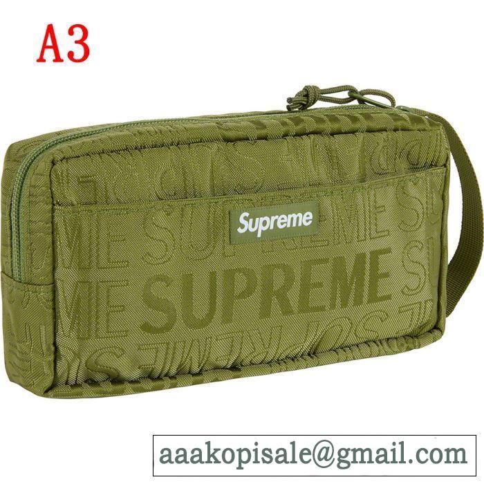 2019春夏は人気定番 SUPREME Organizer Pouch 活躍のバッグ 4色可選 今流行のストリート上品