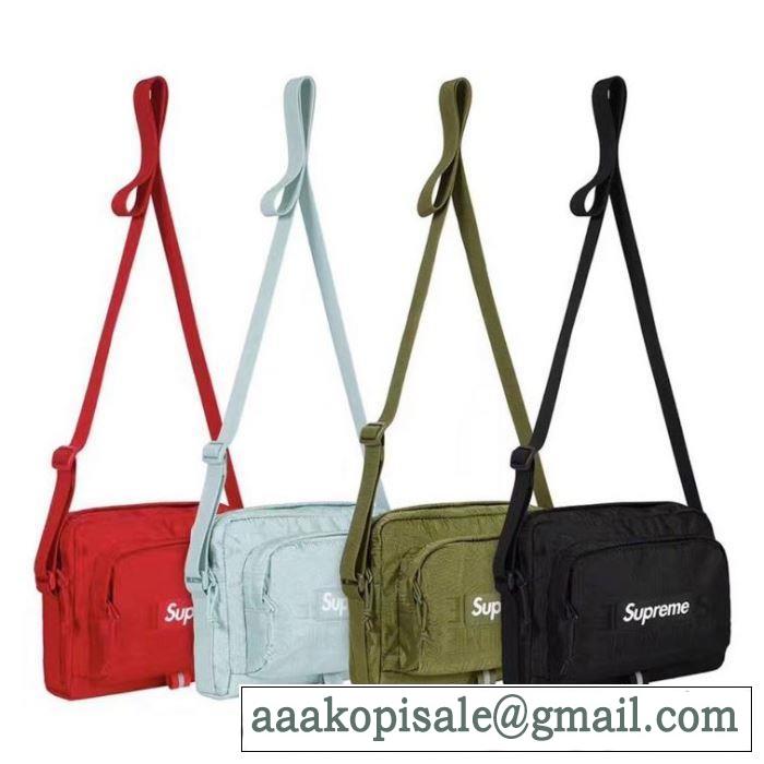 おしゃれ上級者に挑戦 Supreme 19SS 46th Shoulder Bag  シュプリーム SUPREME 4色可選  斜め掛けバッグ