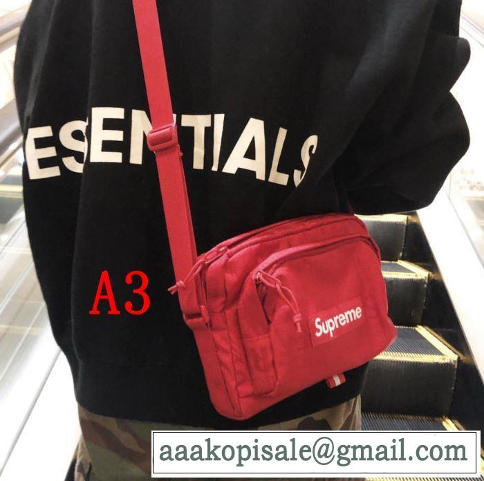 おしゃれ上級者に挑戦 Supreme 19SS 46th Shoulder Bag  シュプリーム SUPREME 4色可選  斜め掛けバッグ