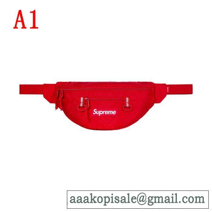 着るだけで上品なスタイル Supreme Waist Bag 19SS  4色可選  暑い今こそ活躍させたい！