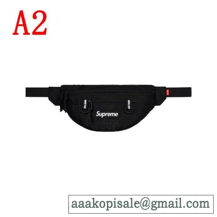 着るだけで上品なスタイル Supreme Waist Bag 19SS  4色可選  暑い今こそ活躍させたい！