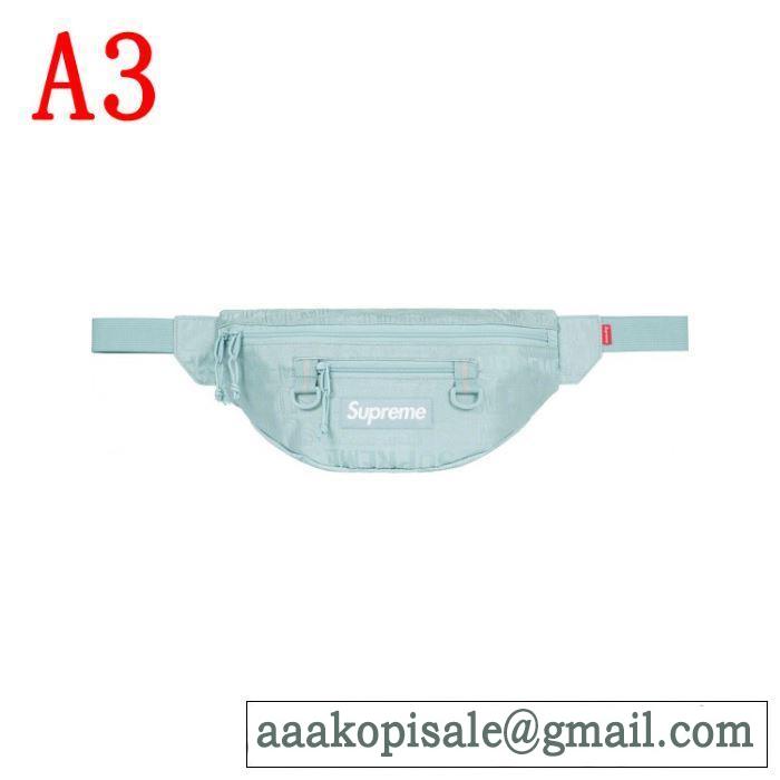 着るだけで上品なスタイル Supreme Waist Bag 19SS  4色可選  暑い今こそ活躍させたい！