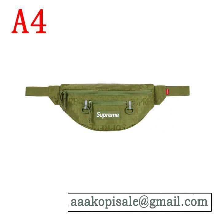 着るだけで上品なスタイル Supreme Waist Bag 19SS  4色可選  暑い今こそ活躍させたい！