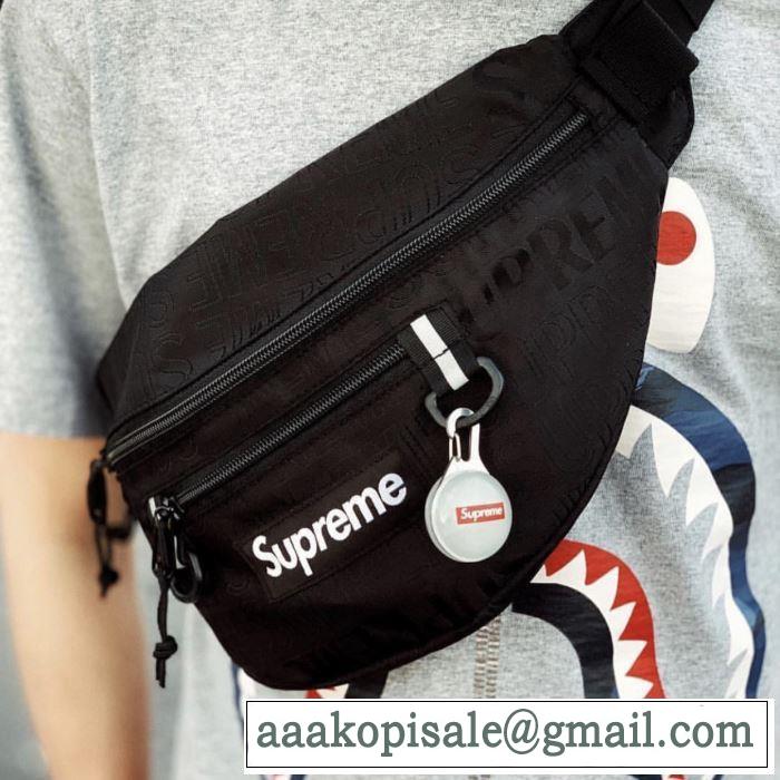 着るだけで上品なスタイル Supreme Waist Bag 19SS  4色可選  暑い今こそ活躍させたい！