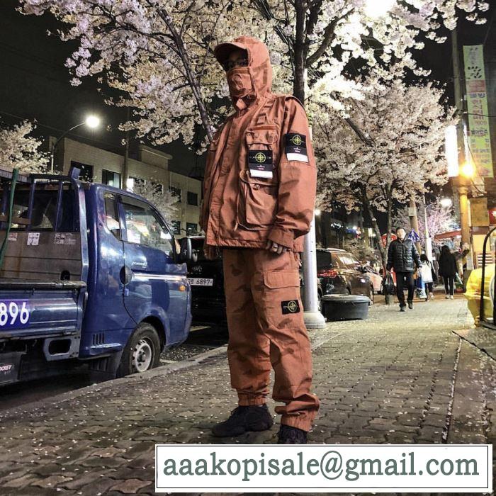 2色可選 スエットパンツ 今流行のストリート上品 Supreme 19SS Stone Island Camo Cargo Pant きちんと感をプラス