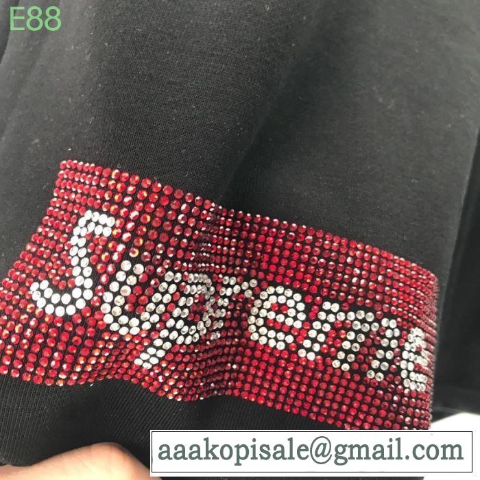 夏先に大活躍する 19SS Swarovski Box Logo Tee ブランドの話題の新作も！ 上下セット 上品なリラックス感