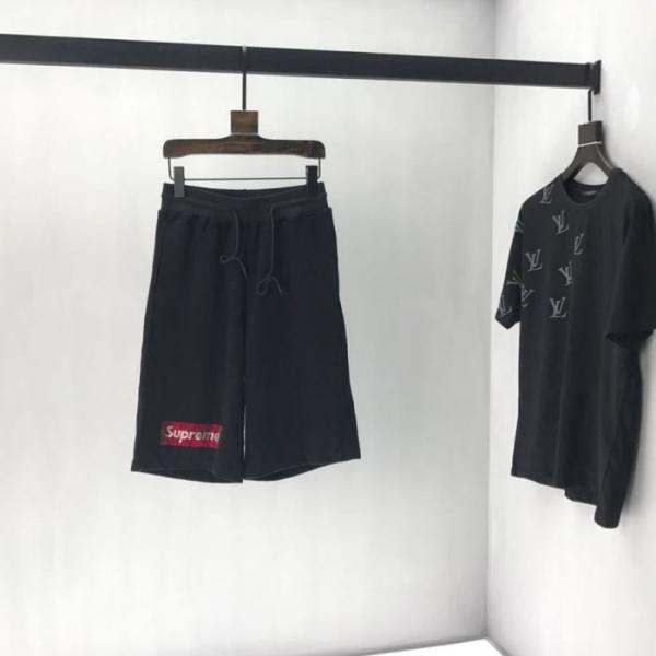 夏先に大活躍する 19SS Swarovski Box Logo Tee ブランドの話題の新作も！ 上下セット 上品なリラックス感_ブランド ジーンズ_メンズファッション_スーパーコピーブランド激安通販 専門店  