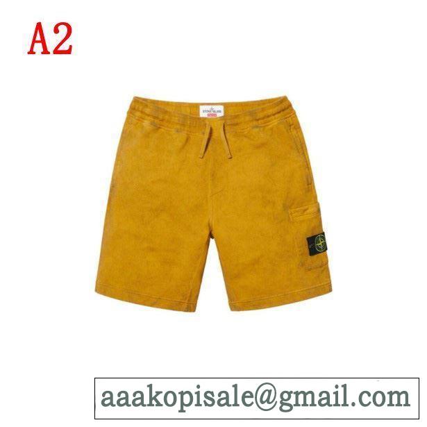 爽やかカジュアル人気 Supreme x Stone Island 19SS Sweatshort 3色可選 チノパン今期のトレンド定番アイテム