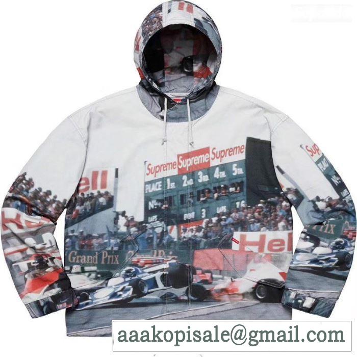 2019春夏は人気定番 Supreme 19ss Grand Prix Parka 爽やかな雰囲気に仕上げる 軽量ジャケット