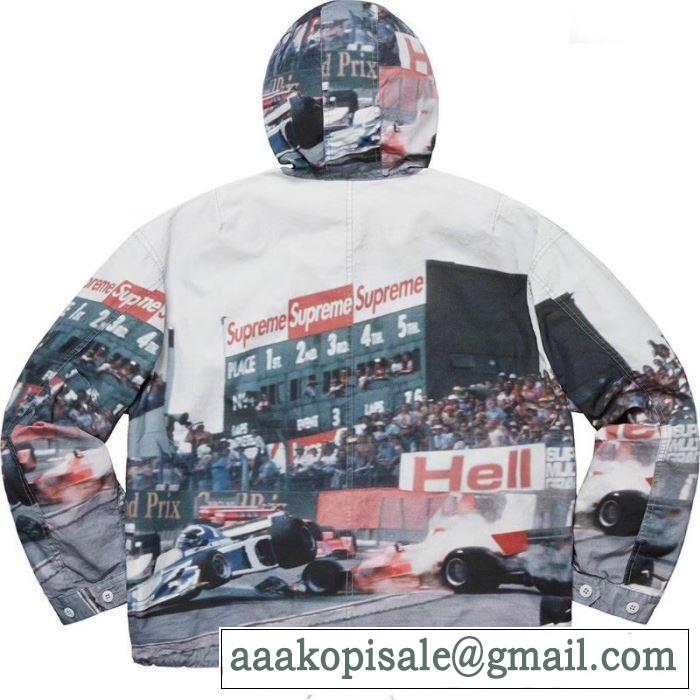 2019春夏は人気定番 Supreme 19ss Grand Prix Parka 爽やかな雰囲気に仕上げる 軽量ジャケット