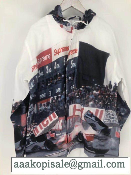 2019春夏は人気定番 Supreme 19ss Grand Prix Parka 爽やかな雰囲気に仕上げる 軽量ジャケット