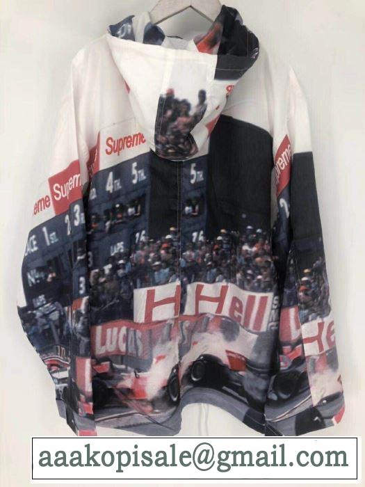 2019春夏は人気定番 Supreme 19ss Grand Prix Parka 爽やかな雰囲気に仕上げる 軽量ジャケット