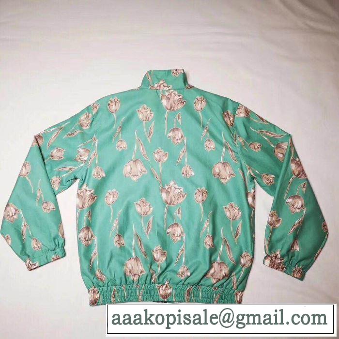 こだわりのコート 19ss Floral Silk Track Jacket Pant爽やかカジュアル人気 2色可選  柔らかい印象に上質