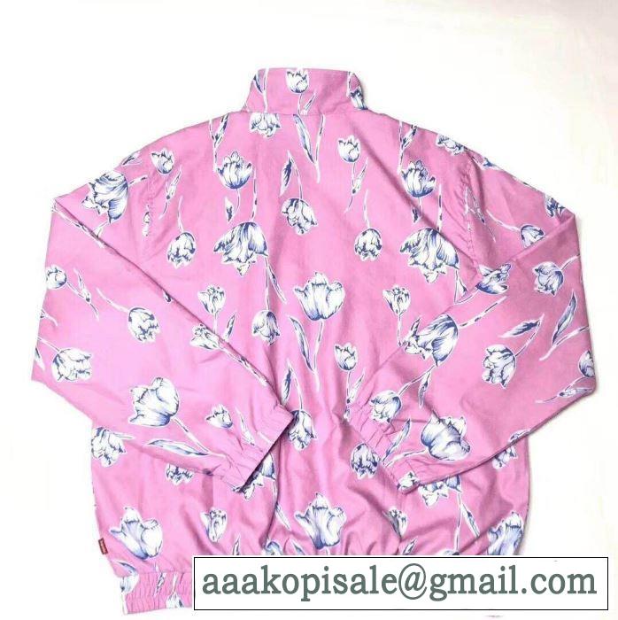 こだわりのコート 19ss Floral Silk Track Jacket Pant爽やかカジュアル人気 2色可選  柔らかい印象に上質